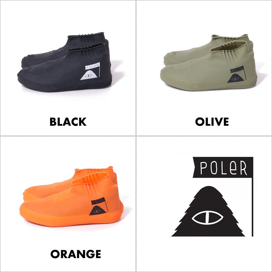 Poler Camping Stuff(ポーラー キャンピング スタッフ) / レインカバー シューズカバー 防水 / SILICON RAIN SHOES COVER / 20SS