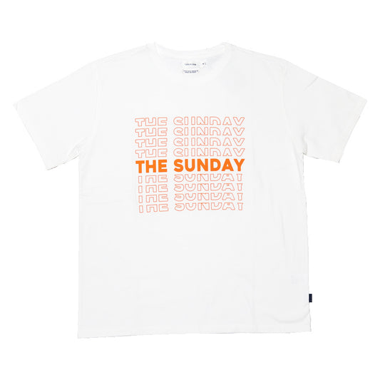 TURN ME ON(ターンミーオン) / 半袖 Tシャツ / THE SUNDAY - WHITE2(ORANGE) / 120-398 / メンズ