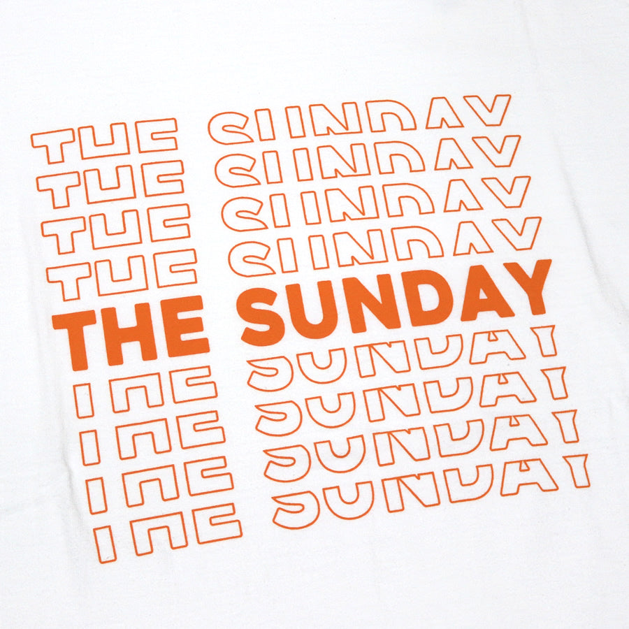 TURN ME ON(ターンミーオン) / 半袖 Tシャツ / THE SUNDAY - WHITE2(ORANGE) / 120-398 / メンズ