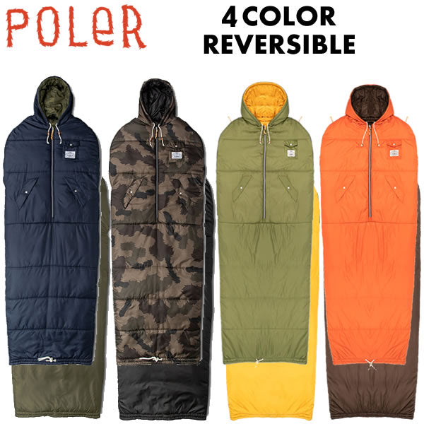 Poler Camping Stuff(ポーラー キャンピング スタッフ) 寝袋 シュラフ リバーシブル / REVERSIBLE NAP SACK - 4カラー展開 / 20FW