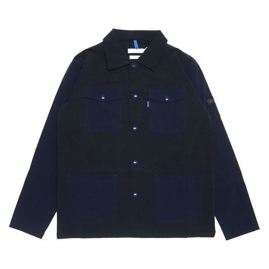 TURN ME ON(ターンミーオン) / ストレッチ素材 アウター / 4PKT ストレッチナイロンジャケット - BLACK x NAVY / 420-027 / メンズ
