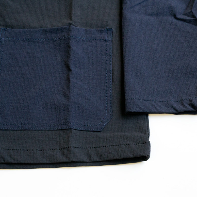 TURN ME ON(ターンミーオン) / ストレッチ素材 アウター / 4PKT ストレッチナイロンジャケット - BLACK x NAVY / 420-027 / メンズ