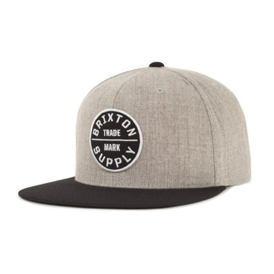 BRIXTON ( ブリクストン ) / スナップバック キャップ 帽子 / OATH III SNAPBACK - LIGHT HEATHER GREY x BLACK / 10777-LHGBK / メンズ