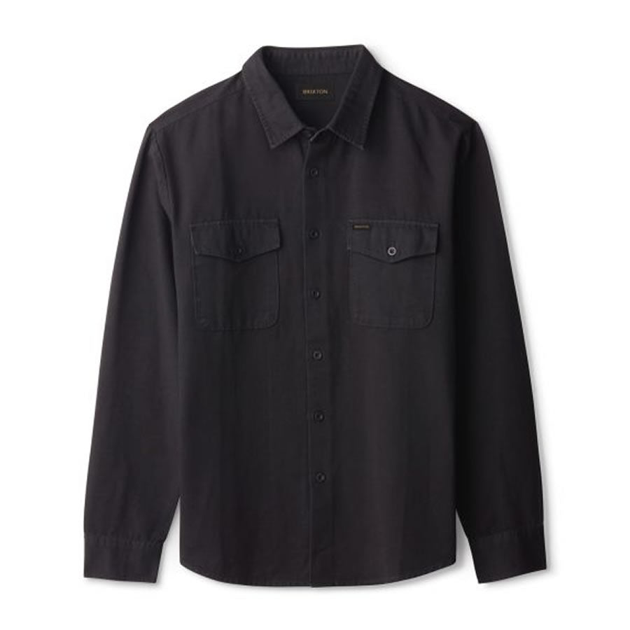 BRIXTON ( ブリクストン ) / 長袖シャツ / DAVIS LS RESERVE WOVEN - BLACK / 01196-BLACK / メンズ
