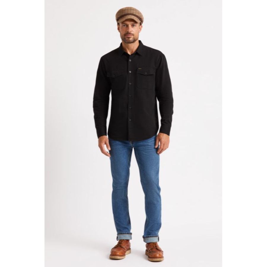 BRIXTON ( ブリクストン ) / 長袖シャツ / DAVIS LS RESERVE WOVEN - BLACK / 01196-BLACK / メンズ
