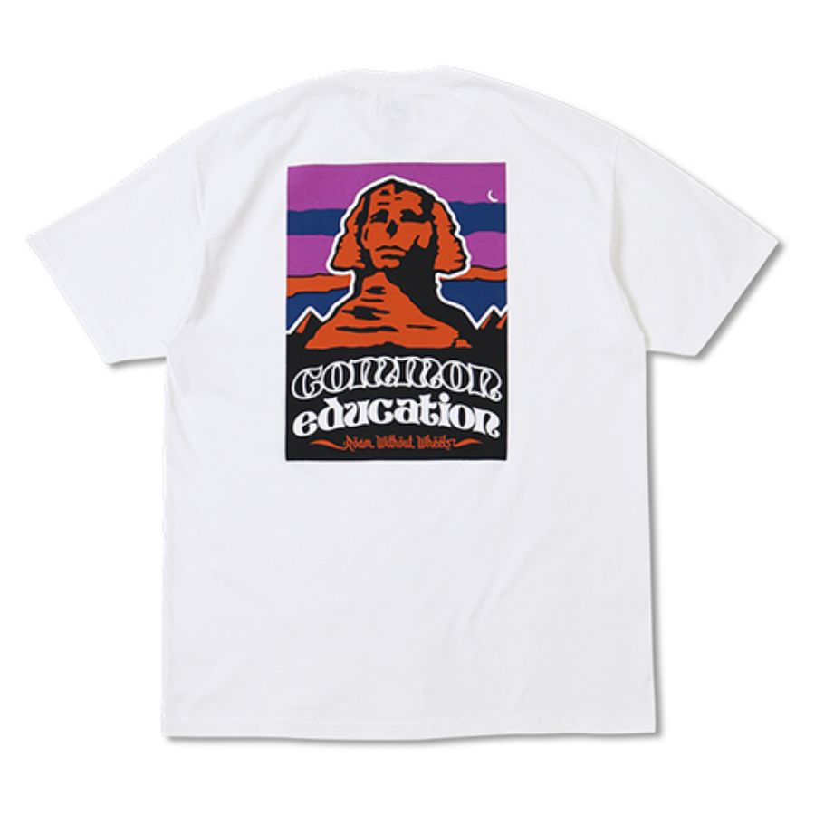 COMMON EDUCATION (コモンエデュケーション) / 半袖 Tシャツ  / S/S TEE "SPHINX" - WHITE / メンズ