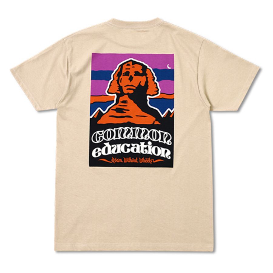 COMMON EDUCATION (コモンエデュケーション) / 半袖 Tシャツ  / S/S TEE "SPHINX" - SAND / メンズ