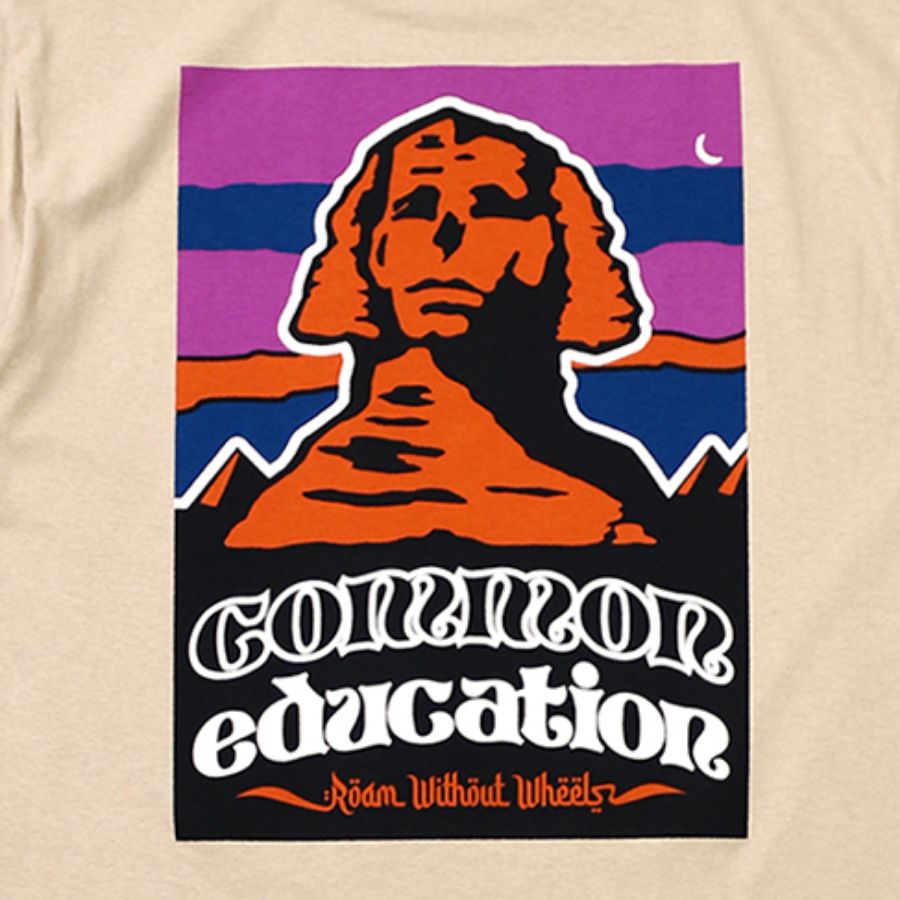 COMMON EDUCATION (コモンエデュケーション) / 半袖 Tシャツ  / S/S TEE "SPHINX" - SAND / メンズ