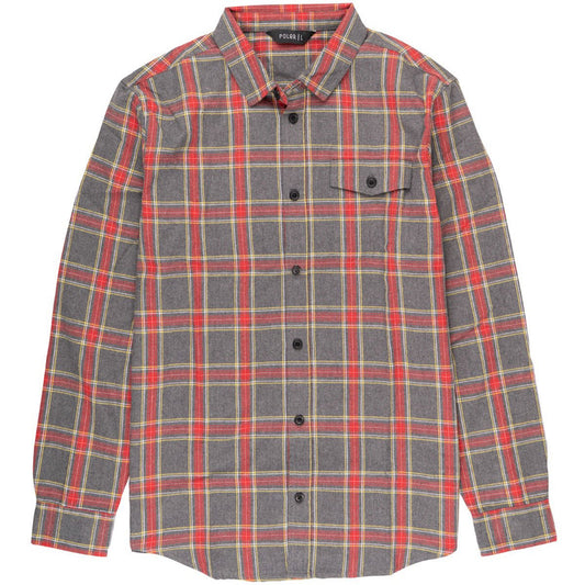 Poler Outdoor Stuff(ポーラー アウトドア スタッフ) / 長袖 ネルシャツ チェック / ZERO FLANNEL - ASH GREY / 221SS0037 / メンズ