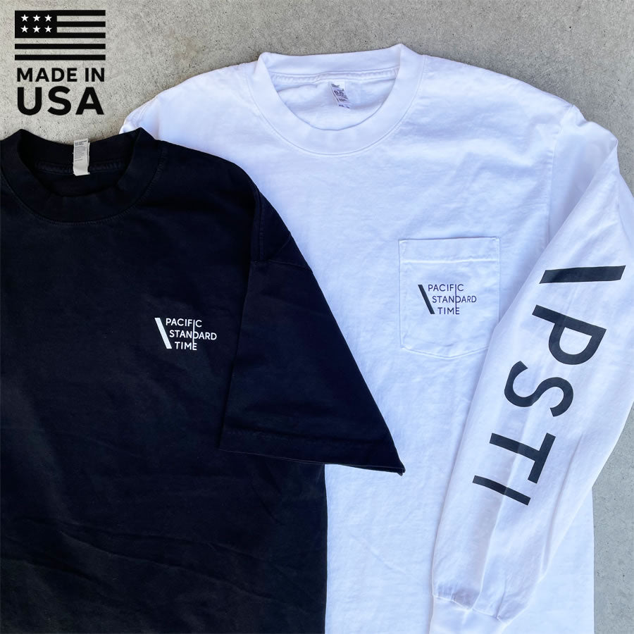 PACIFIC STANDARD TIME  / 半袖&長袖Tシャツ LOGO LS & SS 2PACK TEE - 2枚組  カラー組み換え可