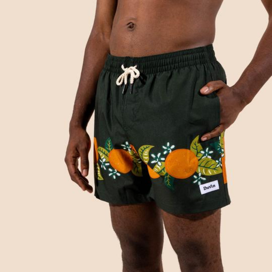 DUVIN(ドゥービン) / 水陸両用 街履きボードショーツ 短パン / TROPICAL ORANGE SWIM SHORT - BLACK / DS13008BLK / メンズ