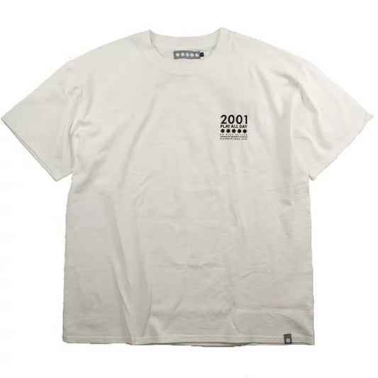 PLAY DESIGN  プレイデザイン / P01 プレイ / 半袖Tシャツ / PLAYALLDAY TEE - WHITE / メンズ