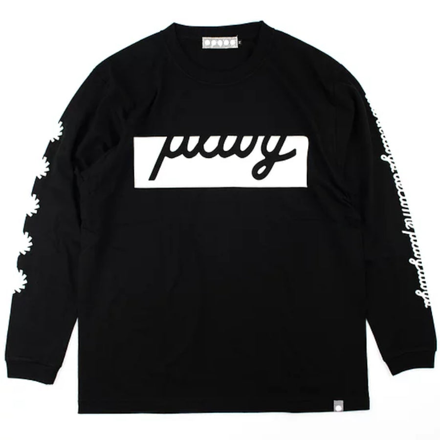 PLAY DESIGN  プレイデザイン / P01 プレイ / 長袖Tシャツ ロンTEE / PLAYER L/S TEE 2021 - BLACK / メンズ