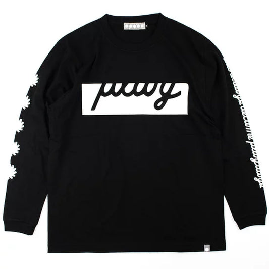 PLAY DESIGN  プレイデザイン / P01 プレイ / 長袖Tシャツ ロンTEE / PLAYER L/S TEE 2021 - BLACK / メンズ