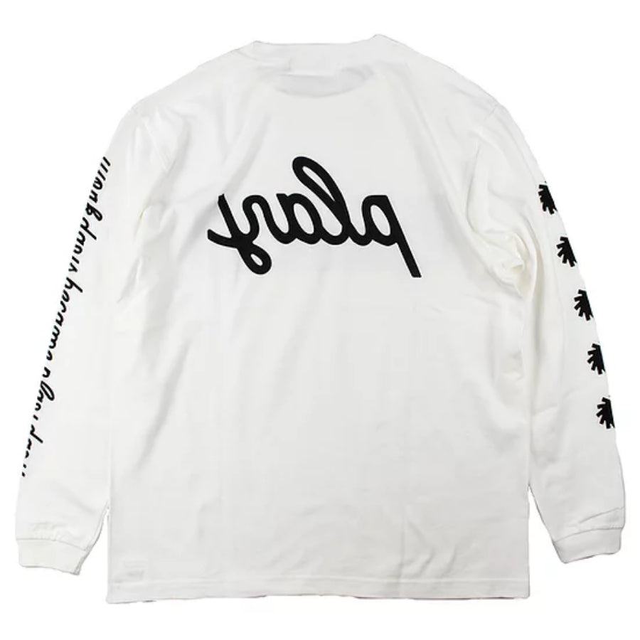 PLAY DESIGN  プレイデザイン / P01 プレイ / 長袖Tシャツ ロンTEE / PLAYER L/S TEE 2021 - WHITE / メンズ
