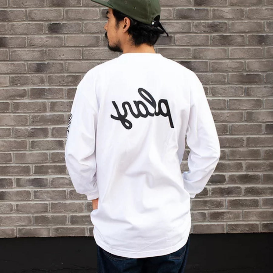 PLAY DESIGN  プレイデザイン / P01 プレイ / 長袖Tシャツ ロンTEE / PLAYER L/S TEE 2021 - WHITE / メンズ