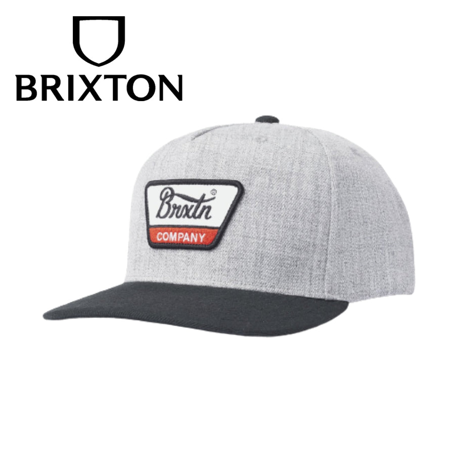 BRIXTON ( ブリクストン ) / スナップバック キャップ 帽子 / LINWOOD C MP SNAPBACK - HEATHER GREY x BLACK / 10980-HTGBK / メンズ