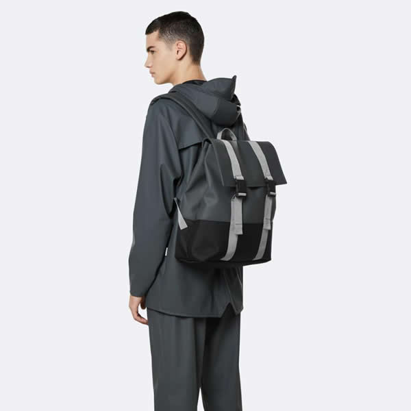 RAINS （レインズ） / バッグ 防水 バックパック リュックサック / BUCKLE MSN BAG - CHARCOAL / 55219-1-01371 05