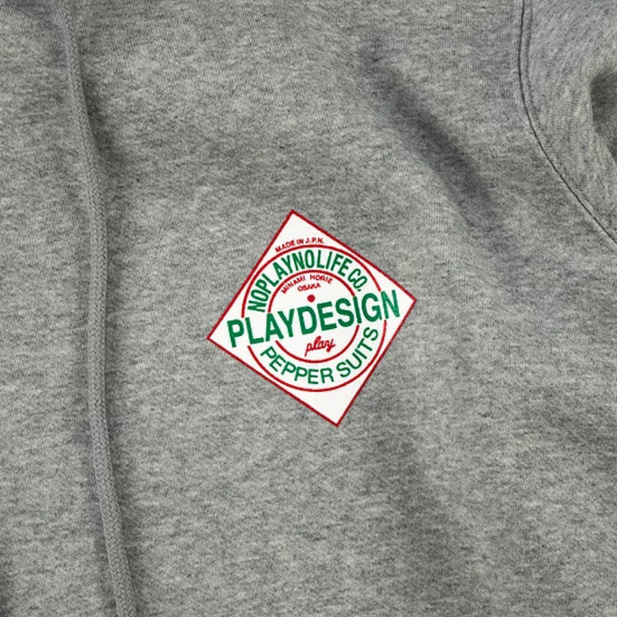 PLAY DESIGN  プレイデザイン / P01 プレイ / スウェット プルオーバー パーカー / PEPPER HOODED SW - BLACK / メンズ