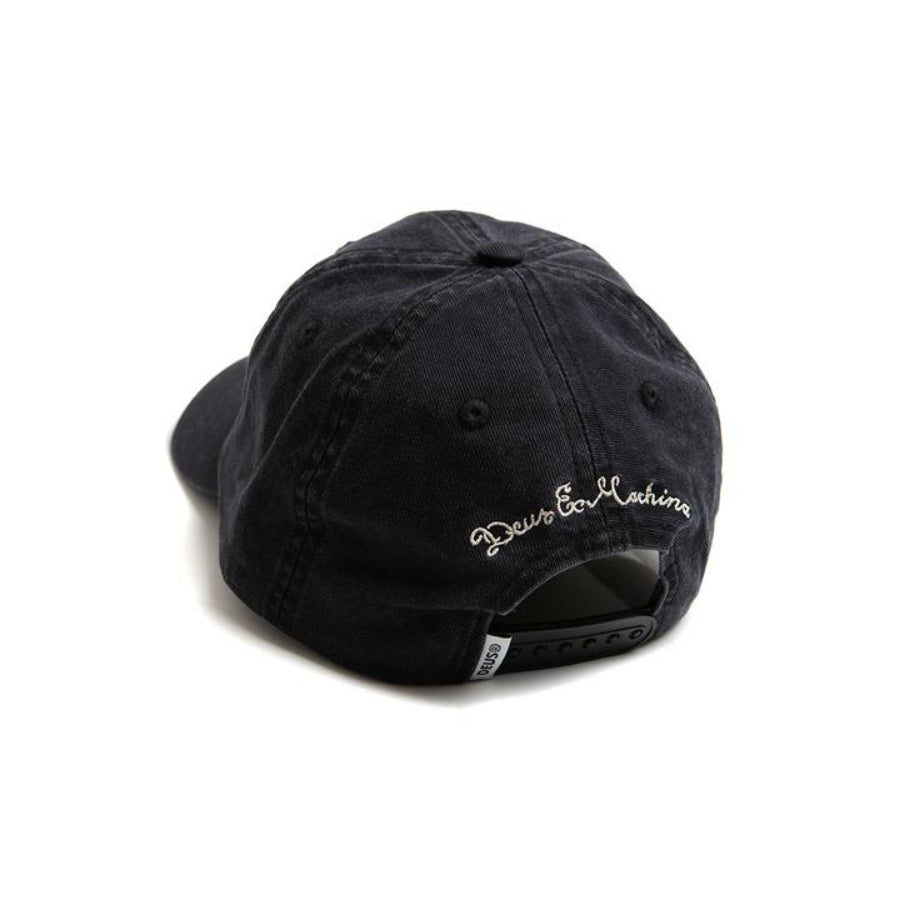 DEUS EX MACHINA ( デウスエクスマキナ ) / スナップバックキャップ / WASHED BUGSY CAP - WASHED BLACK / DMF2071327 / メンズ