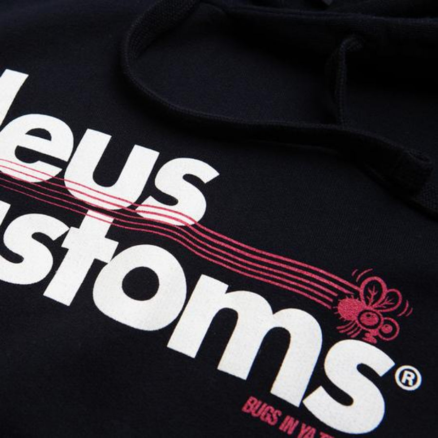 DEUS EX MACHINA ( デウスエクスマキナ ) / スウェット 裏起毛 プルオーバーパーカー / BUGS HOODIE - BLACK / DMF2081322