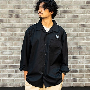 PLAY DESIGN  プレイデザイン / P01 プレイ / オープンカラー 長袖シャツ / CC OPEN COLLAR SHIRT - BLACK / メンズ
