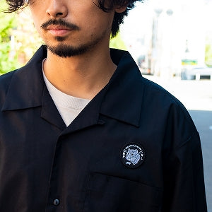 PLAY DESIGN  プレイデザイン / P01 プレイ / オープンカラー 長袖シャツ / CC OPEN COLLAR SHIRT - BLACK / メンズ