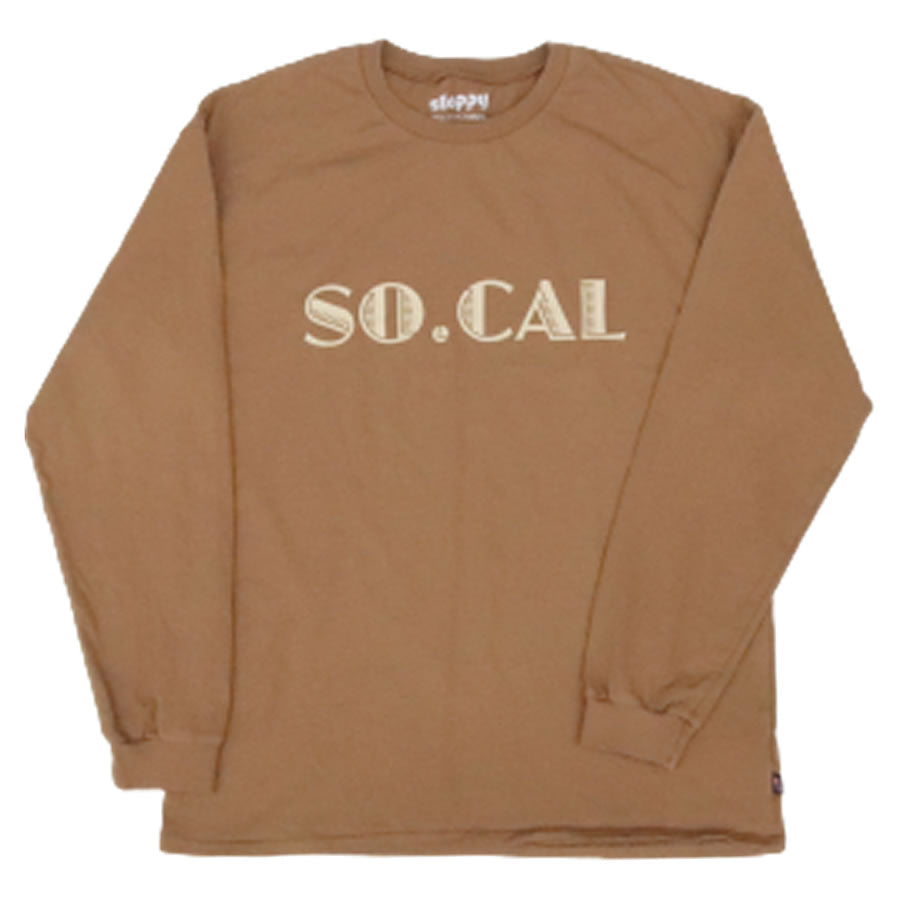 SLOPPY(スラッピー) / 長袖 Tシャツ ロンT  / SO.CAL LS TEE - DESERT / メンズ MADE IN USA