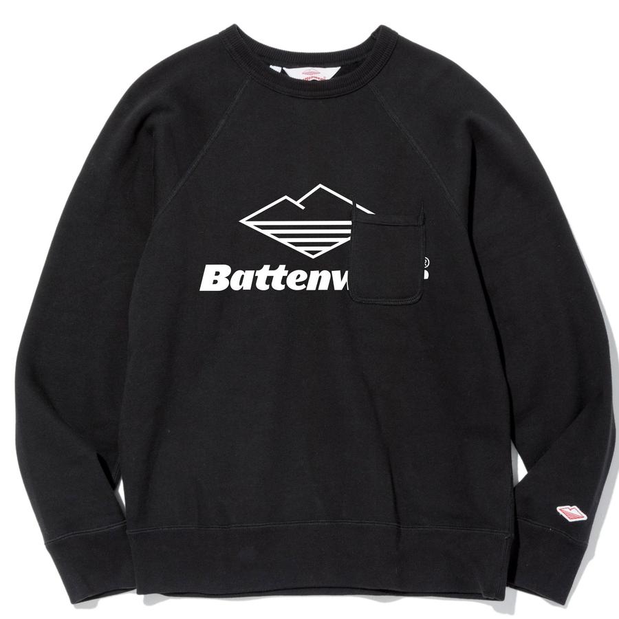 BATTENWEAR(バテンウエア) / スウェット クルーネックトレーナー / TEAM REACH UP SWEATSHIRT - BLACK / FW21503A / メンズ