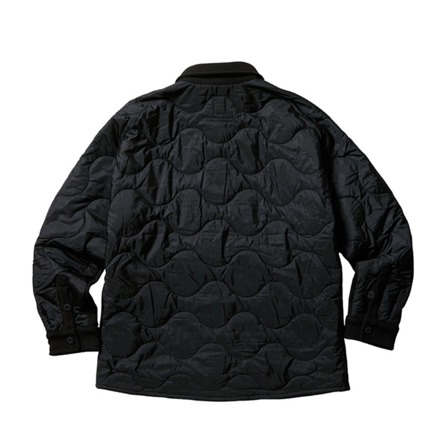 LIBERAIDERS(リベレイダース) / ウール x 中綿キルティング ジャケット / QUILTED UTILITY SHIRT - BLACK / 721012103 / メンズ