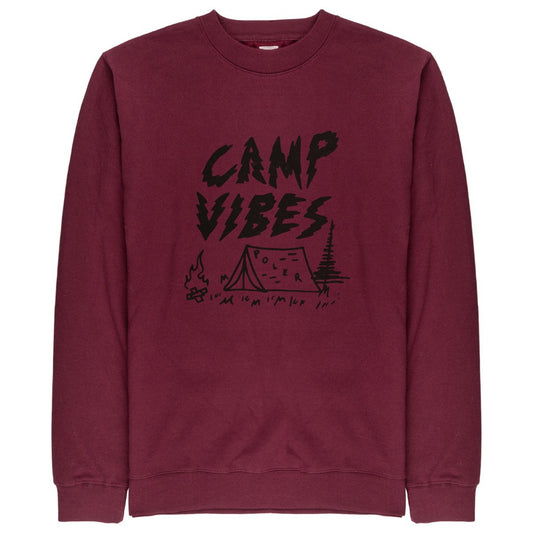 POLeR OUTDOOR STUFF (ポーラー アウトドア スタッフ) / スウェット クルーネックトレーナー / SMOKEY CREW - MAROON / メンズ