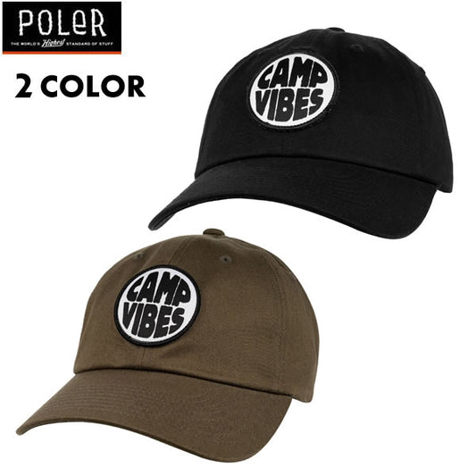 Poler Camping Stuff(ポーラー キャンピング スタッフ) / キャップ 帽子 / CAMP VIBES PATCH DAD HAT - 2カラー / 21FW