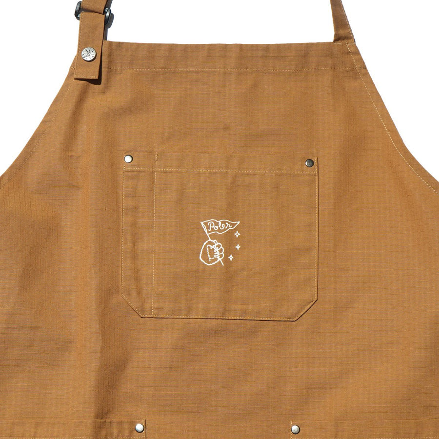Poler Camping Stuff(ポーラー キャンピング スタッフ) / キャンプ アウトドア エプロン / CT RIP 2WAY BBQ APRON - COYOTE