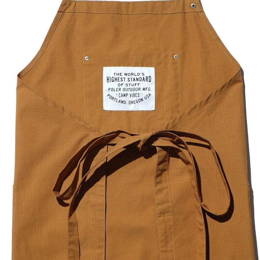 Poler Camping Stuff(ポーラー キャンピング スタッフ) / キャンプ アウトドア エプロン / CT RIP 2WAY BBQ APRON - COYOTE