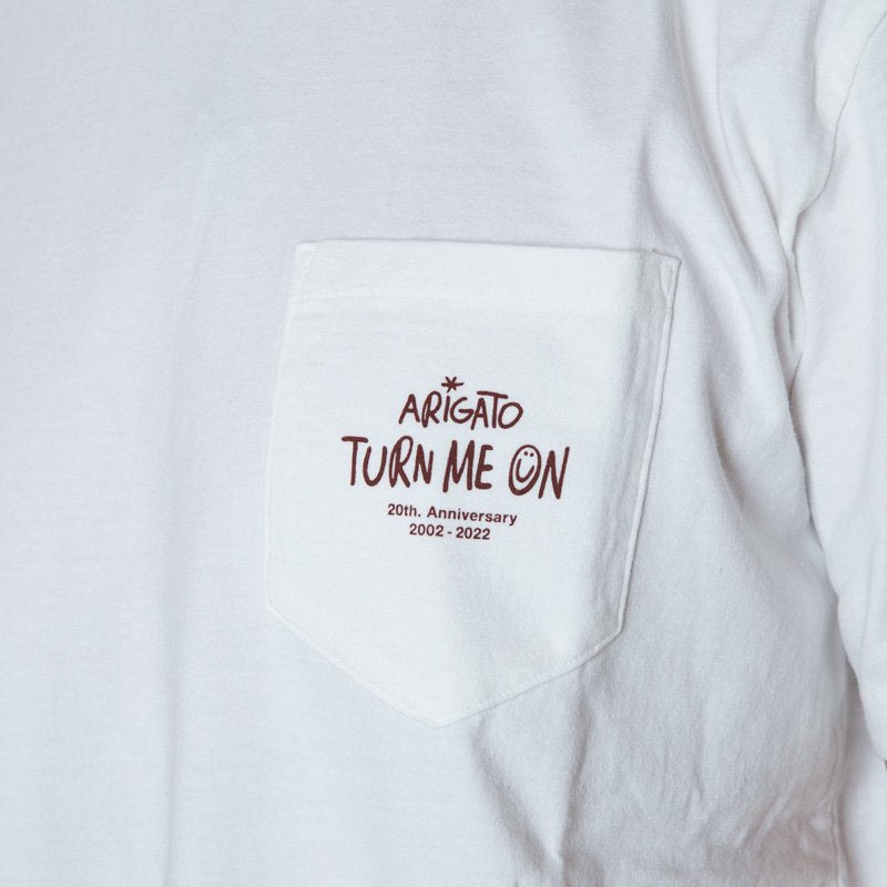 TURN ME ON(ターンミーオン) / 半袖 ポケットTシャツ / PGコラボLOVE TEE (WHITE)  / 122-467 / メンズ