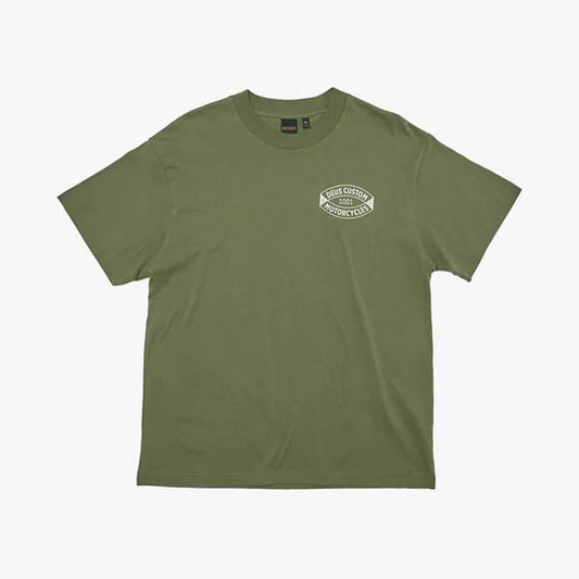 DEUS EX MACHINA ( デウスエクスマキナ ) / 半袖 Tシャツ / HARLEM TEE - LICHEN GREEN / DMS2011417B / メンズ