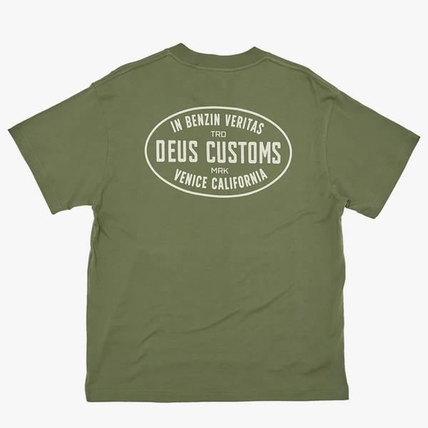 DEUS EX MACHINA ( デウスエクスマキナ ) / 半袖 Tシャツ / HARLEM TEE - LICHEN GREEN / DMS2011417B / メンズ