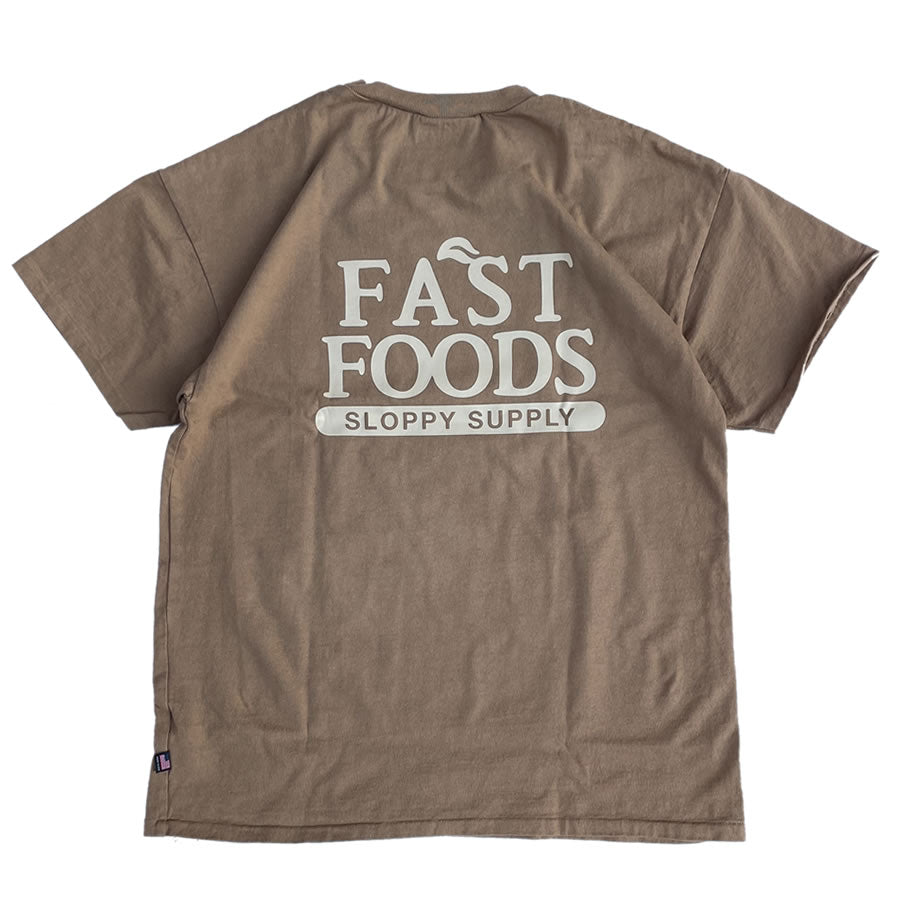 SLOPPY(スラッピー) / 半袖 Tシャツ / FAST FOODS TEE - SAND / メンズ MADE IN USA