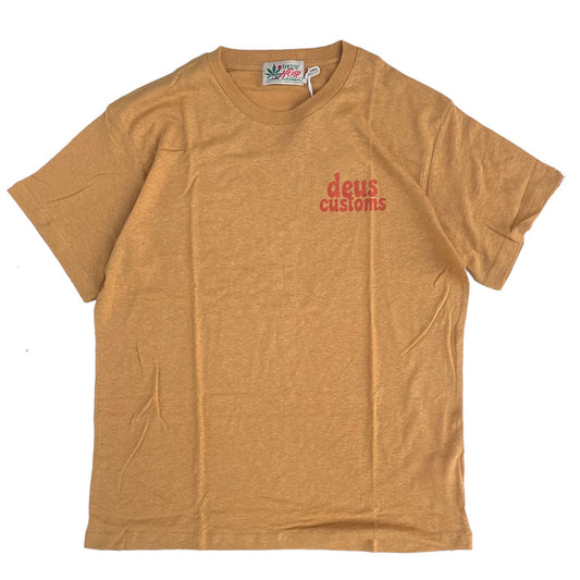 DEUS EX MACHINA ( デウスエクスマキナ ) / 半袖 Tシャツ / TWILIGHT TEE - YAM GOLD / DMP2211551C / メンズ