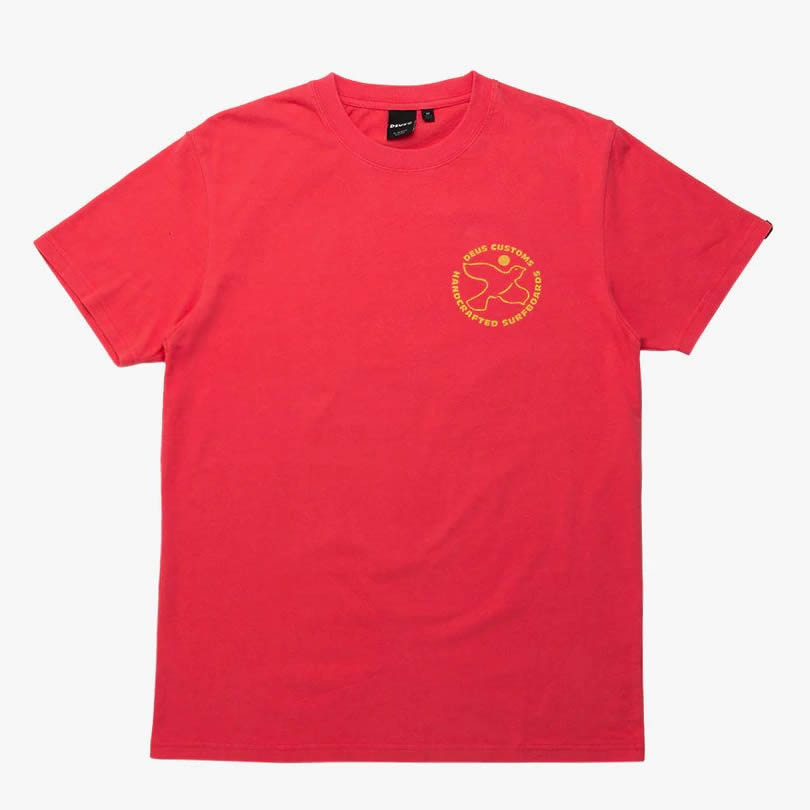 DEUS EX MACHINA ( デウスエクスマキナ ) / 半袖 Tシャツ / CRAFTED TEE - RED ROSE / DMS2011385B / メンズ