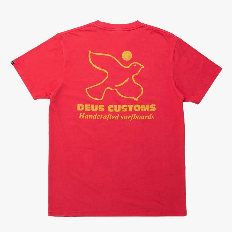 DEUS EX MACHINA ( デウスエクスマキナ ) / 半袖 Tシャツ / CRAFTED TEE - RED ROSE / DMS2011385B / メンズ