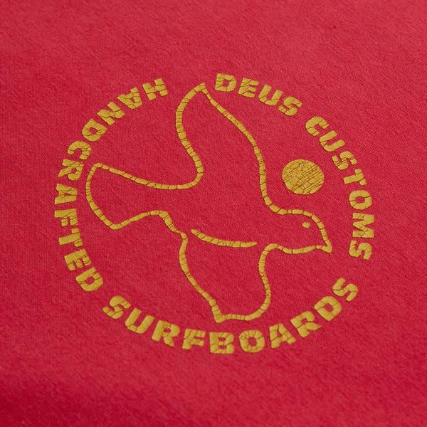 DEUS EX MACHINA ( デウスエクスマキナ ) / 半袖 Tシャツ / CRAFTED TEE - RED ROSE / DMS2011385B / メンズ