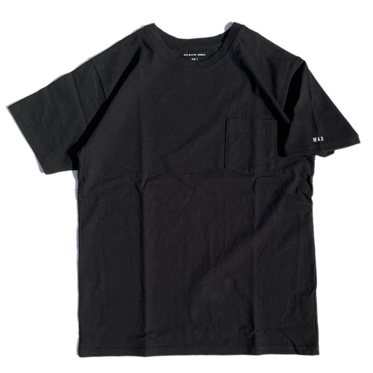 WAX(ワックス) /半袖ポケットTシャツ / PREMIUM POCKET TEE - BLACK / WX-0215 / メンズ 日本製