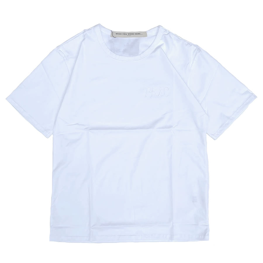 POMKOTSU SURF CLUB(ポンコツサーフクラブ)/ 半袖 Tシャツ / PKSC EMBROIDERY TEE - WHITE