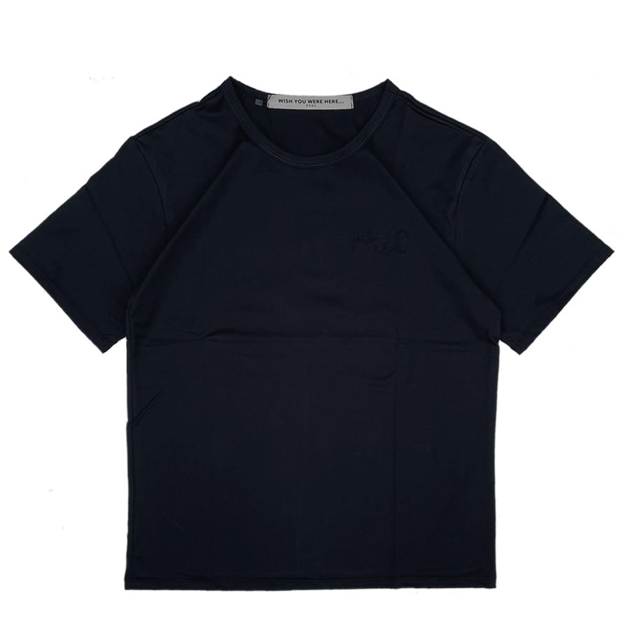 POMKOTSU SURF CLUB(ポンコツサーフクラブ)/ 半袖 Tシャツ / PKSC EMBROIDERY TEE - BLACK