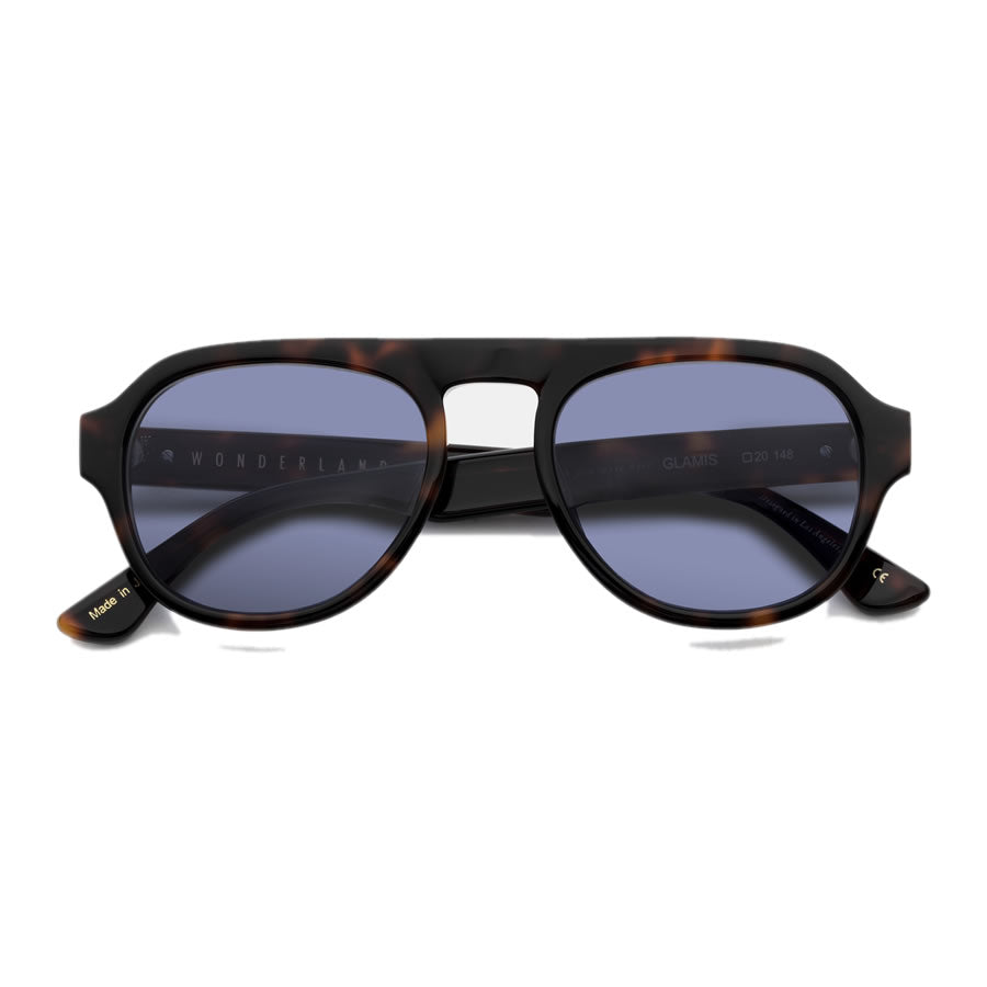 WONDERLAND (ワンダーランド) サングラス / GLAMIS - Brown Tort x Blue Lens / GLAMIS02