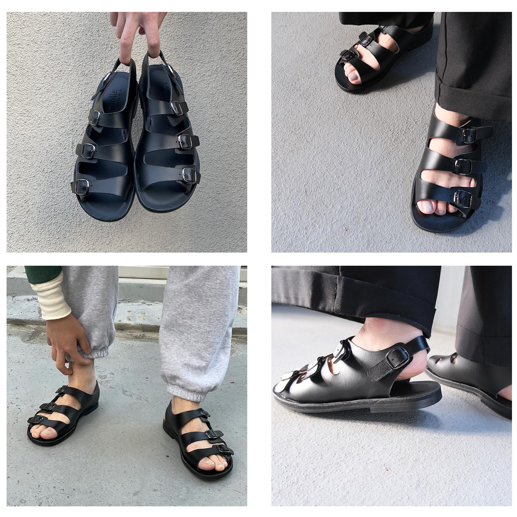 MOLLE SHOES (モールシューズ) / 日本製 レザーサンダル / TRIPLE BELT