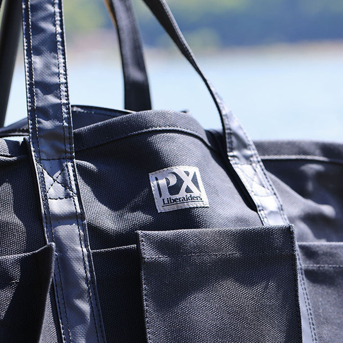 LIBERAIDERS(リベレイダース) / 大型 キャンバストートバッグ / Liberaiders PX VFIELD TOTE BAG - BLACK / 829032201