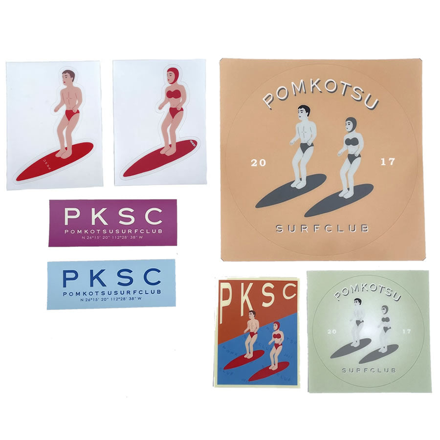 POMKOTSU SURF CLUB(ポンコツサーフクラブ)/ ステッカー / PKSC STICKER Full pack