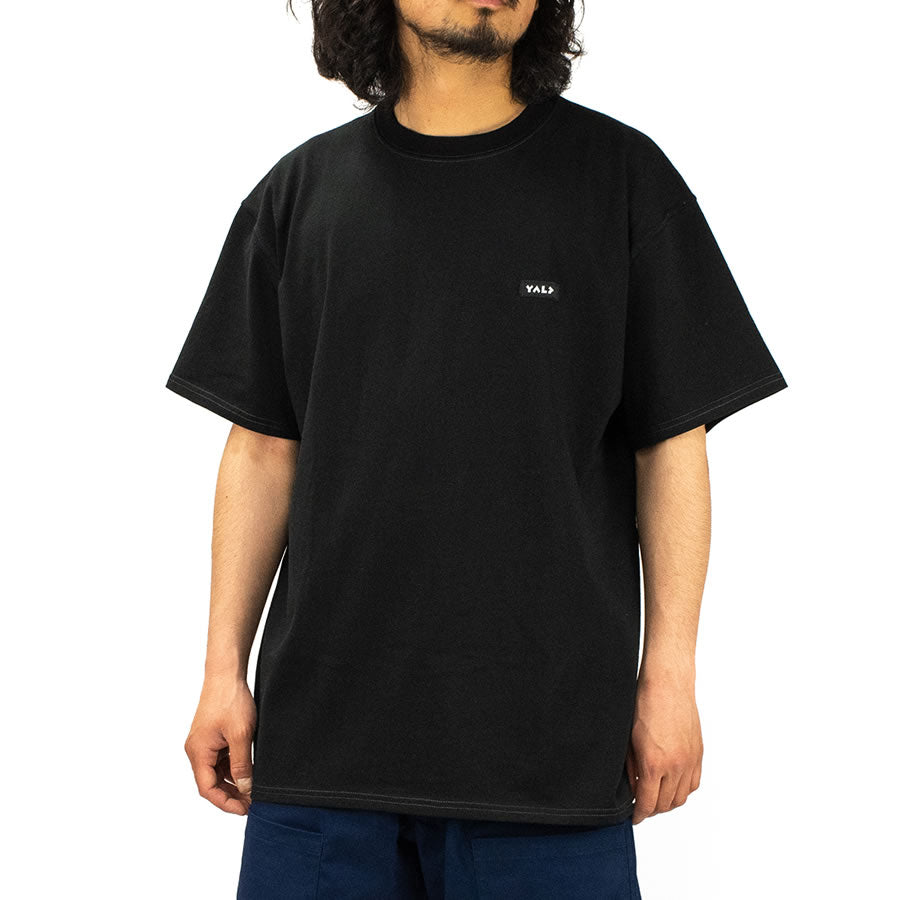 YALP by PLAY DESIGN (ヤルプ) / 半袖Tシャツ / STITCH SS TEE - BLACK / Y22S0STST / メンズ P01